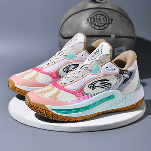 Zapatillas de baloncesto cómodas para hombre con malla superior y suela de goma, zapatillas deportivas informales para uso en todas las estaciones - Product Image 2