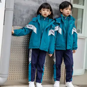RG-Anti-Pilling Unisex New Design Online Kids Winter Jackets And Pants 3 Pieces Girls School Uniform For Boy
