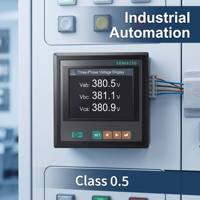 Compteur d'énergie Ydkz SEM9250 SEM7250 Monophasé Triphasé Classe 0.5 5A 6A Affichage TFT RS485 Modbus-RTU Analyse des harmoniques 100V 400V