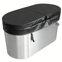 Baignoire autoportante portable en acier inoxydable 304, directement de l'usine, OEM ODM, baignoire à glace personnalisée, baignoire de plongée froide pour extérieur
