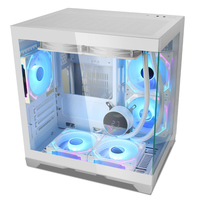 SNOWMAN Factory Direct Mini Compact Design High Airflow Computer Case for M-ATX / Mini-ITX Support Customization Logo