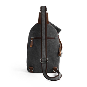 Sac bandoulière messager décontracté en toile grande capacité pour homme, idéal pour étudiant, mode urbaine et usage quotidien - Product Image 3