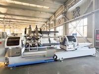 Scie à découper les fenêtres en aluminium à double tête CNC avec affichage numérique / Machine à découper l'aluminium à 45 et 90 degrés