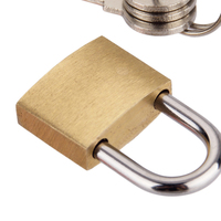 Mini serrure de porte à 2 clés de 20mm, boîte aux lettres à bagages, serrure manuelle de sécurité, cadenas en laiton avec clé principale