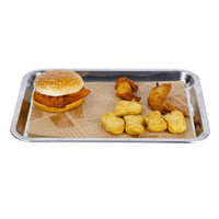 Papier sulfurisé double face en silicone de qualité alimentaire, anti-graisse, personnalisé, très vendu pour sandwichs, hamburgers et frites