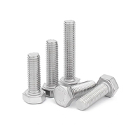 Baut Hexagonal Baja Tahan Karat 316 A4-70 DIN933 Ulir Penuh DIN931 Ulir Setengah Kelas Kelautan M6-M30 M20 untuk Struktur Pesisir Air Asin
