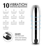 Jouets sexuels puissants pour femmes adultes, 40-60 min, mini, 10 vitesses, rechargeable par USB, étanche IPX7, respectueux de l'environnement, respectueux de la peau, vibrateur à balle