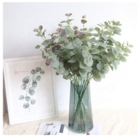 Plantes artificielles A-3002 Ins Stly, feuilles d'eucalyptus à toucher réel pour la décoration