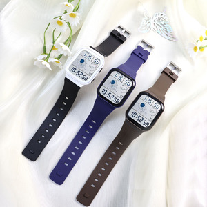 Reloj Despertador Redondo Multifuncional con Esfera de Cristal y Correa de Cuero, Resistente al Agua 100 <span class=keywords><strong>Bar</strong></span>, Luminoso, Electrónico, de Cuarzo - Product Image 6