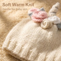 Gorro de Punto Grueso y Cálido para Bebés y Niños, Hecho a Mano con Algodón Ecológico, Transpirable, Absorbente de Sudor, Deportivo, Unisex, Personalizable