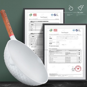 Chảo chống dính đá y tế cao cấp <span class=keywords><strong>2025</strong></span>, kích thước 32CM, thiết kế châu Âu thân thiện với môi trường, kèm nắp kính - Product Image 3