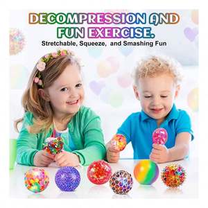 2025 Trendy Eco-friendly TPR Squishy Slow Rising Sensory Play Anti-Anxiety Double Pink Customizable Color <b>Squeeze</b> <b>Squeeze</b> Toy - Product Image 4