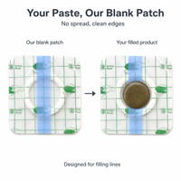 Wasserdichter Blanko-Patch für Kräuterpflaster PU-Film Leerer Akupunkturpunkt-Patch Selbstklebender Nabelpflaster