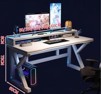 Bureau d'ordinateur avec chaise de bureau établi table de jeu extensible pour la maison chambre ou le bureau pour les maisons de location simples