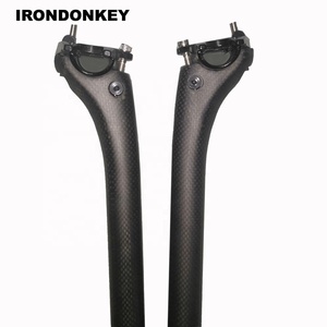 Tubo de Sillín de Fibra de <span class=keywords><strong>Carbono</strong></span> IRONDOENKY TSP-C60 de 400 mm, Ligero, para Bicicleta de Montaña y Carretera - Product Image 1