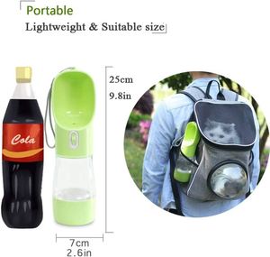 ขวดน้ำพกพาสำหรับสุนัขแบบมัลติฟังก์ชั่น พร้อมภาชนะใส่อาหาร - Product Image 5