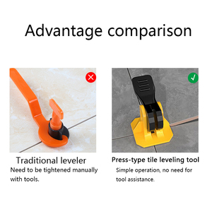Clips <span class=keywords><strong>de</strong></span> fixation en plastique en T recyclables <span class=keywords><strong>de</strong></span> 1 mm et 1,5 mm pour entretoises et accessoires <span class=keywords><strong>de</strong></span> carrelage - Product Image 2