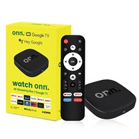 Boîtier TV intelligent Onn 4K Android 13, Allwinner H313 Quad Core, connectivité 5G, 8 Go 128 Go, télécommande vocale, lecteur multimédia en streaming