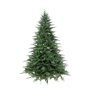 Socle pour arbre de Noël artificiel d'extérieur avec lumières LED blanc chaud pour la décoration intérieure - Matériaux PVC/PE, hauteurs personnalisables