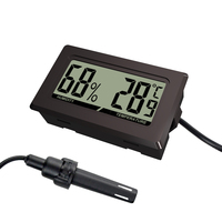 TPM-30s meteran kelembaban suhu basah kering luar ruangan Sensor eksternal higrometer Digital ABS kotak hewan peliharaan dapat disesuaikan OEM mobil bahasa Inggris