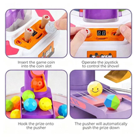 Jouet attrape-bonbons pour enfants, mini machine de jeu de table pour attraper les prix, jouet d'arcade interactif pour attraper les balles pour garçons et filles