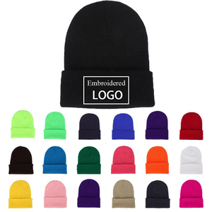 Vente en Gros de Nouveaux Bonnets d'Hiver Tricotés pour Hommes avec Logo Brodé et Chaud - Product Image 6