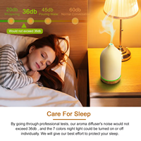 Diffuseur d'aromathérapie ultrasonique pour chambre à coucher, design en pierre, humidificateur d'huiles essentielles en céramique, installation sur table en verre YS