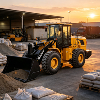 Alat Pembersih Industri SANY SW955 Wheel Loader dengan Sapu Jalan untuk Pembersihan Lantai Pabrik, Gudang, dan Bengkel