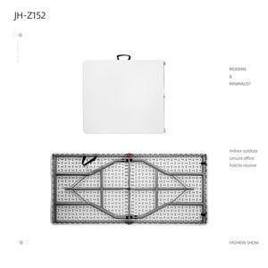 Mesa y Sillas Plegables Resistentes para Exteriores, Tipo Buffet, para Campamento, Bodas, Mercados, Jardines y Fiestas - Product Image 4