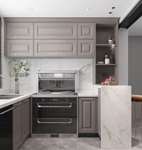 Muebles de Cocina Modernos con Planificación Gratuita, Gabinetes Impermeables y Encimeras de Mármol Personalizadas - Product Image 4