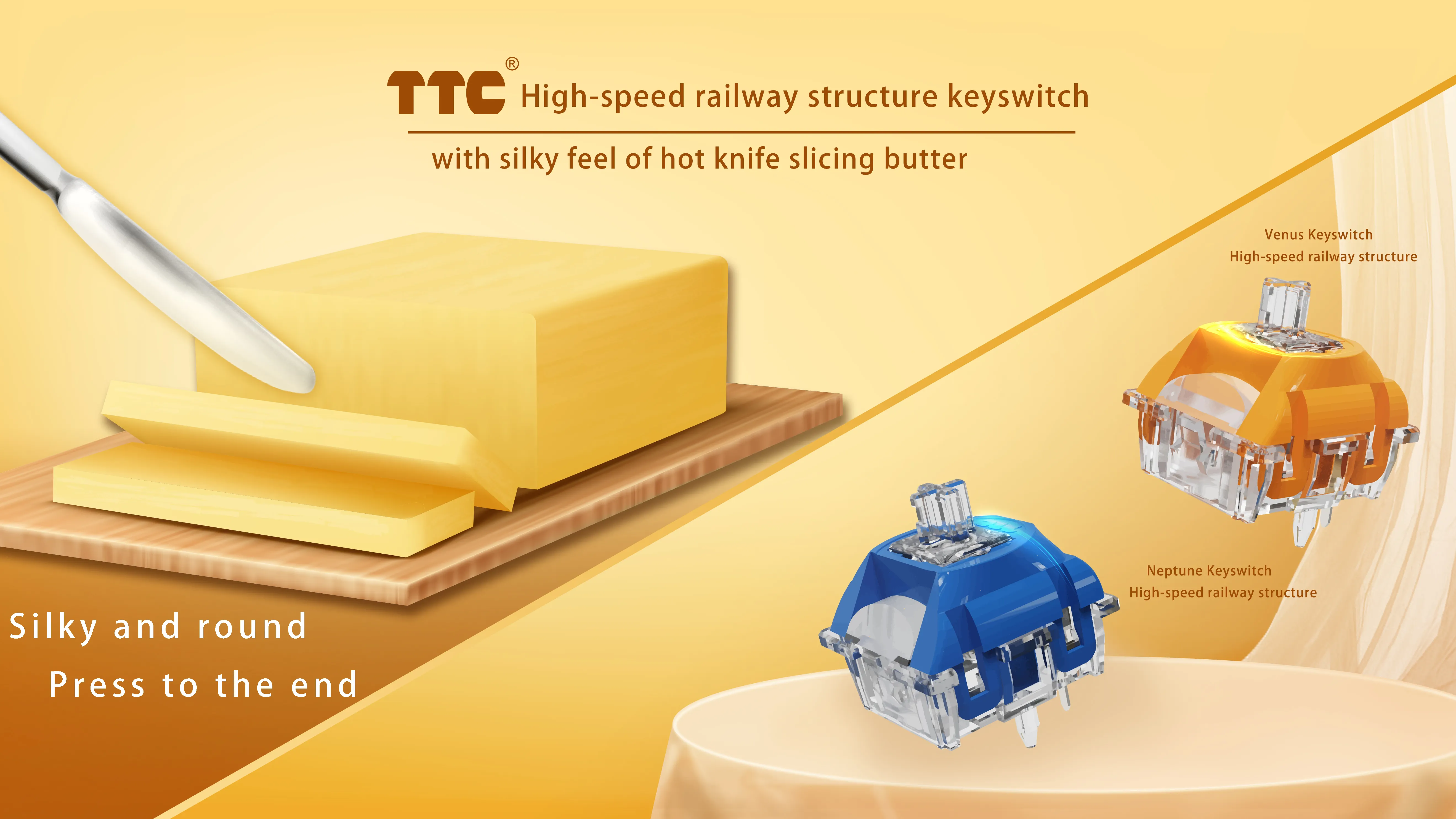 สวิตช์แป้นพิมพ์ TTC สวิตช์ปุ่มกดแบบแทร็คยาวแบบบูรณาการดีไซน์ล้ำสมัยจากโรงงาน