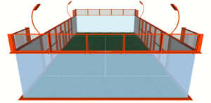 Campo da Padel Panoramico Premium con Vetro Temperato da 12mm, Rete Anti-Infortunio, Standard World Padel Tour - Prezzo Diretto di Fabbrica - Product Image 3