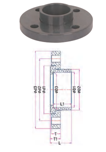 Vente directe d'usine, raccord <span class=keywords><strong>de</strong></span> tuyauterie en PVC-U, plastique industriel, <span class=keywords><strong>bride</strong></span> lâche - Product Image 5