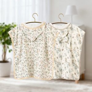 Petite <span class=keywords><strong>cape</strong></span> <span class=keywords><strong>de</strong></span> bain en coton pour bébé et enfant, avec capuche, motif dessin animé, super douce, absorbante, imprimée, 60x120cm - Product Image 2
