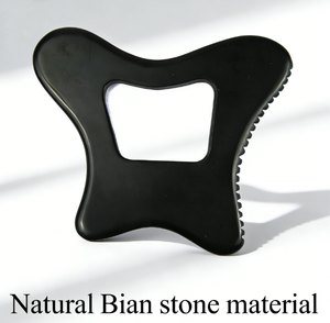 Nuovo Strumento Massaggio Gua Sha in Pietra Bian Nera Naturale 2026 per Raschiatura Completa del Corpo, <span class=keywords><strong>Schiena</strong></span>, Collo, Viso, Gambe, Drenaggio Linfatico con Funzione Musicale - Product Image 2