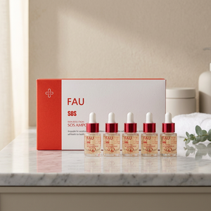 FAU SOS แอมพูล ลิควิด 10% โพรโพลิส 66.5% สารสกัดใบบัวบก ไม่ก่อให้เกิดสิว ช่วยเสริมสร้างเกราะป้องกันผิว บำรุงจุดด่างดำ 10 มล. สำหรับผิวหน้า - Product Image 3