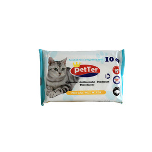 OEM perro <span class=keywords><strong>antibacteriano</strong></span> <span class=keywords><strong>desodorante</strong></span> toallitas Animal toallitas para toallitas hipoalergénicas - Product Image 4