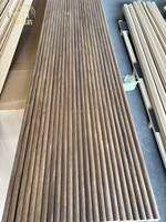Armoires modernes en bois naturel avec porte enroulable, comptoir de bar, armoires de cuisine Panneaux de tambour flexibles Panneaux muraux en MDF
