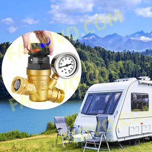 <span class=keywords><strong>Riduttore</strong></span> di <span class=keywords><strong>pressione</strong></span> dell'acqua della valvola del regolatore di <span class=keywords><strong>pressione</strong></span> dell'acqua per camper regolabile con maniglia senza piombo in ottone con manometro - Product Image 5
