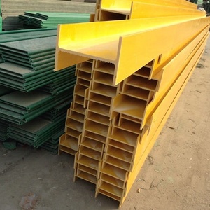 โปรไฟล์ไฟเบอร์กลาสแรงสูงแบบพัลทรูชั่น  คานรูปตัวไอ FRP - Product Image 5