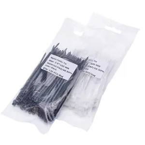 Pa12 nylon abraçadeiras envoltório 1000 peças/pacote zip tie plástico miniatura nylon66 abraçadeiras de fio