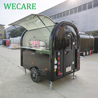 Chariots de nourriture mobiles Wecare Mini pour desserts rapides, glaces, hot-dogs et café, entièrement équipés, avec roues