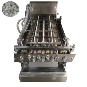 Máquina clasificadora de camarones frescos, desgranadora de camarones cocidos, máquina peladora de piel de gambas industriales