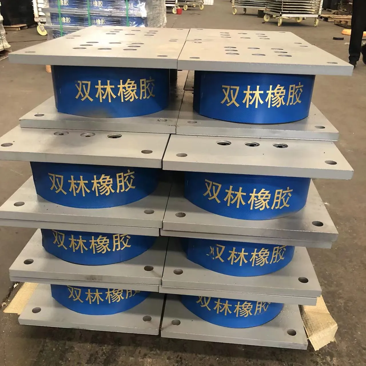 Bridge building seismic isolation bearing lead rubber bearing