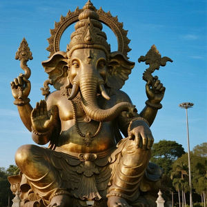 Home and Factory Custom Made <strong>Large</strong> Size Antique Ganesh <strong>Ganesha</strong> <strong>Statue</strong> Fiberglass Resin Hindu God Buddha Religious Decor - Product Image 1