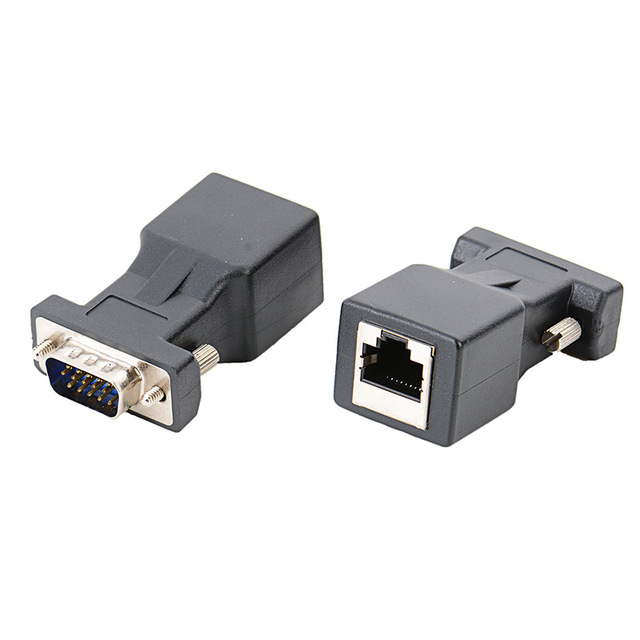 Cantell VGA Male to RJ45 Female Adapter DB15 to RJ45 Adapter