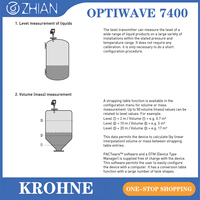 KROHNE 24 GHz OPTIWAVE 7400 Radar de mesure de niveau pour liquides corrosifs avec mesure continue et portée de 0-100 m