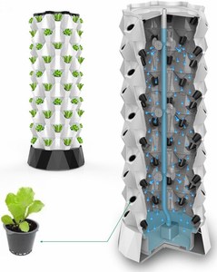 หอแนวตั้งปลูกสับปะรดพีวีซีขนาดเล็กหนึ่งบ้าน - Product Image 1