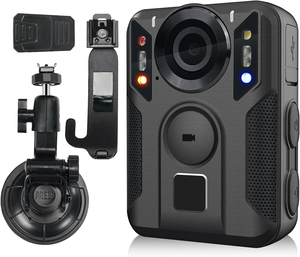 카메라 4k 스포츠 바디 착용 보안 카메라 GPS 야간 투시경 IP66 8 시간 녹화 방수 EIS G 센서 - Product Image 1