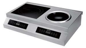 Cuisinière à induction commerciale à double brûleur plat et concave 5000W*2 avec contrôle par capteur AM-CD207 Cuisinière à induction commerciale AM-CD2 - Product Image 3